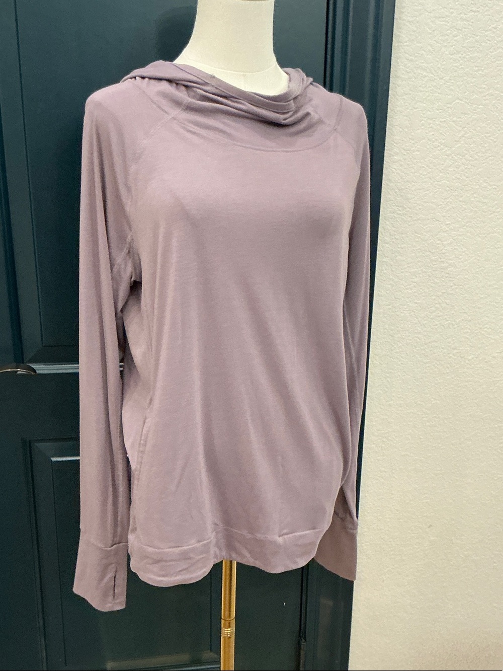 90 Degree By Reflex Lavender Mauve Lightweight Hoodie